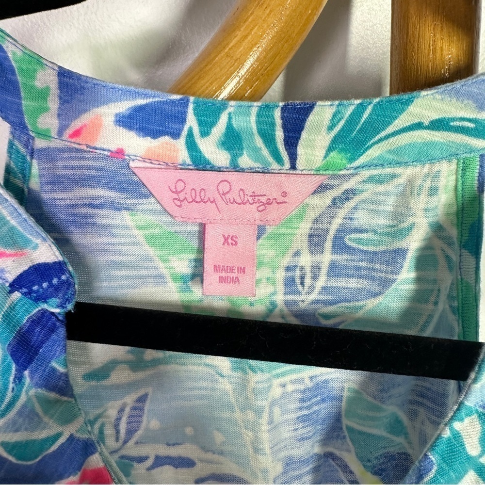 Lilly Pulitzer Blue Dress sz XS - Picture 3 of 5